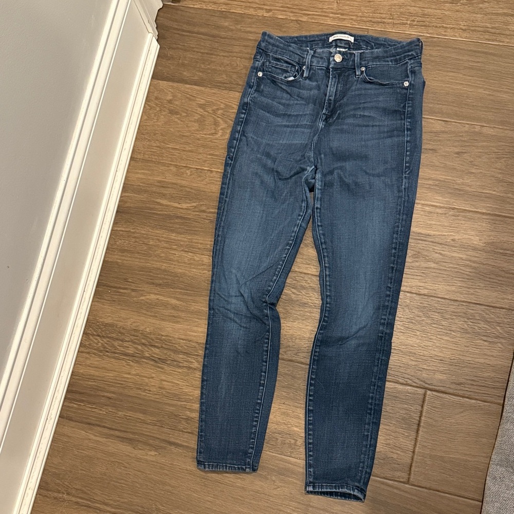 Good American Dark Blue Good Waist Skinny Jeans